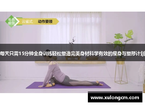 每天只需15分钟全身训练轻松塑造完美身材科学有效的瘦身与塑形计划